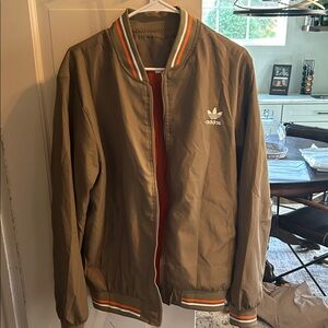 Adidas Men's Tan Bomber Jacket